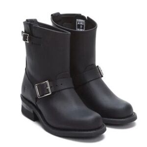 Frye boys girls size 4 leather buckle boots